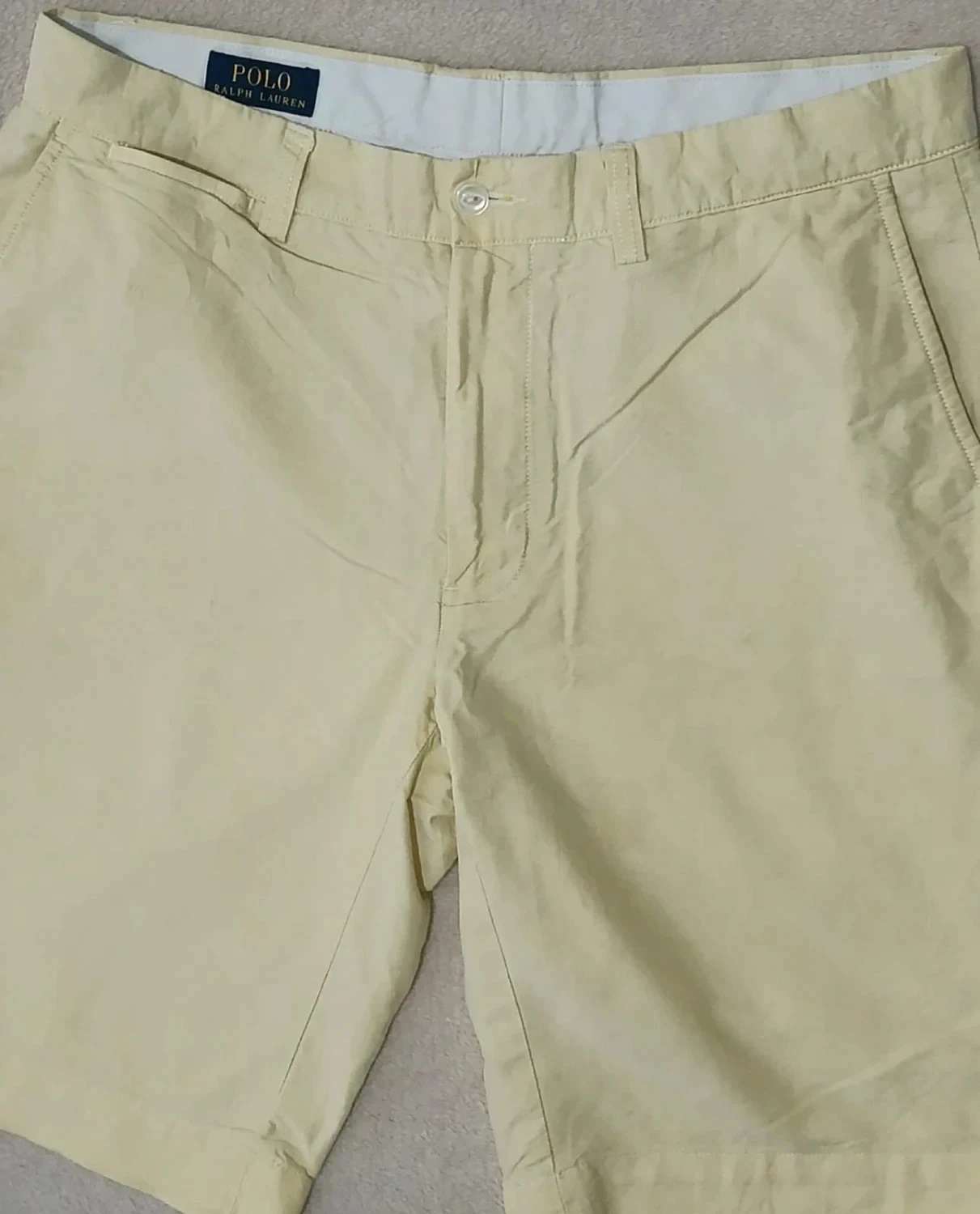 Short Chino Polo Ralph Lauren amarillo pastel Talla 33 – photo 4